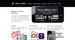 Desktop Screenshot of iphone-odklep.si